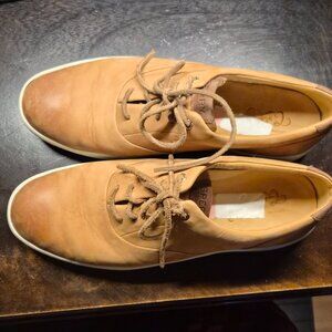 Sperry Men’s Leather Sneakers – Size 11 – Tan / Light Brown – STS18501